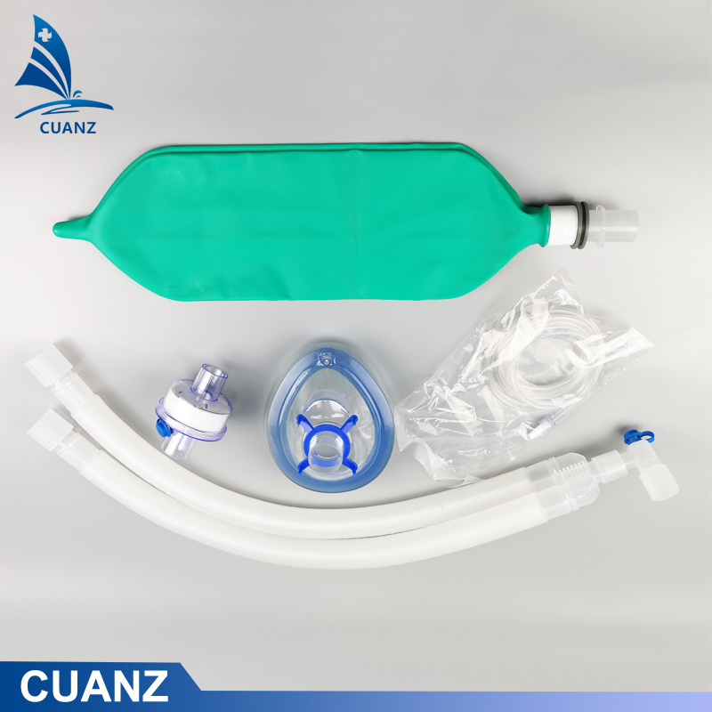 Breathing Circuit Kit with Oxygen Face Mask Hme Filters Capnography